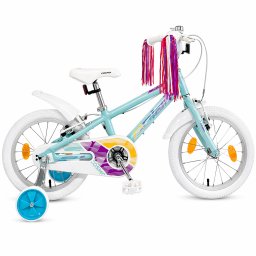 Bicicleta pentru copii Polar Cosmo 16 inch, turcoaz, 4-6 ani
