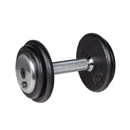 Gantera fixa 7,5 kg inSPORTline din fonta pentru antrenamente de forta
