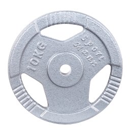 Disc greutate din fier 10 kg pentru bara 30 mm, cu manere