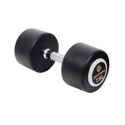 Gantera cauciucata profesionala 24 kg pentru fitness si forta