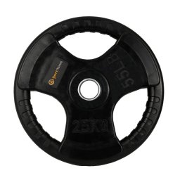 Disc greutate cauciucat 25 kg Sportmann pentru bara olimpica 50 mm