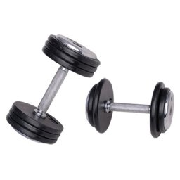 Gantera fixa profesionala 30 kg inSPORTline, din fonta si otel