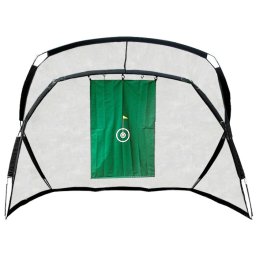 Poarta de fotbal 3 în 1 pentru antrenament, din otel, 150x300x210 cm