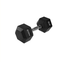Gantera hexagonala cauciucata 20 kg Sportmann pentru fitness