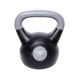 Gantera Kettlebell inSPORTline Vin-Bell Dark 14 kg din PVC