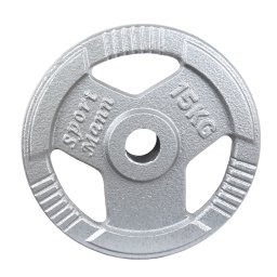 Disc greutate din fier 15 kg Sportmann, 51 mm, cu manere ergonomice