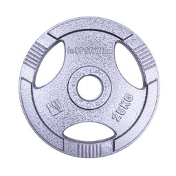Disc olimpic din fonta inSPORTline Hamerton 25 kg pentru bara 50 mm