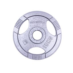 Disc olimpic din fonta inSPORTline Hamerton 15 kg pentru bara 50 mm