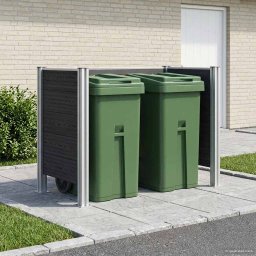 Imprejmuire pentru Cos de Gunoi Gri 161 x 85 x 115 cm GartenMobel Dekor