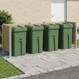 Imprejmuire pentru Cos de Gunoi Maro 315 x 85 x 115 cm GartenMobel Dekor