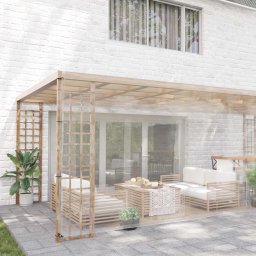 Husa pentru plante Transparent 6 x 6 m PVC GartenMobel Dekor