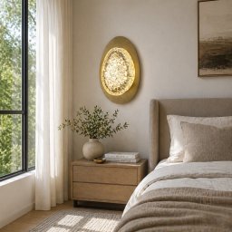 Aplica LED decorativa GEM aurie cu 3 temperaturi de culoare