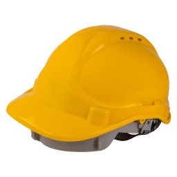 Casca de protectie galbena Top Strong pentru santier si industrie
