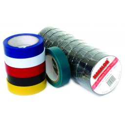 Banda izolatoare galbena 18 mm x 20 m Makalon pentru izolare electrica