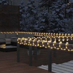 Cablu luminos cu 240 LED-uri, alb cald, 10 m, PVC GartenMobel Dekor