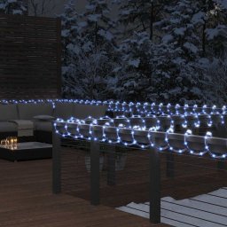 Cablu luminos cu 1200 LED-uri, alb rece, 50 m, PVC GartenMobel Dekor