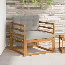 Canapea Medie pentru Exterior Lemn Solid de Acacia natural GartenMobel Dekor