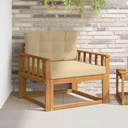 Canapea Medie pentru Exterior Lemn Solid de Acacia natural GartenMobel Dekor
