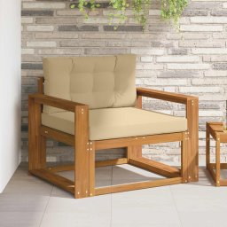 Canapea Medie pentru Exterior Lemn Solid de Acacia natural GartenMobel Dekor