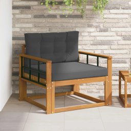 Canapea Medie pentru Exterior Lemn Solid de Acacia natural GartenMobel Dekor