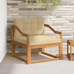 Canapea Medie pentru Exterior Lemn Solid de Acacia natural GartenMobel Dekor