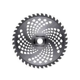 Disc motocoasa cu vidia 40T 255x25,4x1,3 mm pentru vegetatie densa ROTOR