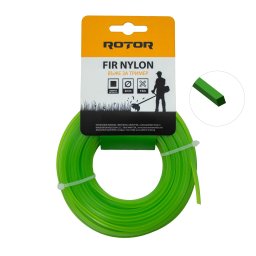 Fir nylon patrat 2 mm x 15 m pentru motocoasa Rotor, taiere eficienta