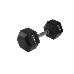 Gantera hexagonala cauciucata 22,5 kg Sportmann pentru fitness si forta
