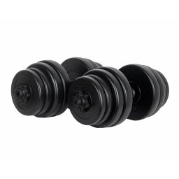 Set gantere reglabile din PVC cu ciment 2x15 kg Sportmann pentru fitness