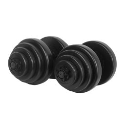 Set gantere reglabile din PVC cu ciment 2x20 kg Sportmann pentru fitness