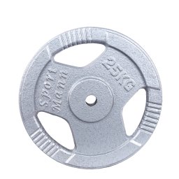 Disc greutate din fier 25 kg, 31 mm, cu manere Sportmann