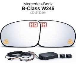 Senzor unghi mort Mercedes B-Class W246 2011-2018 cu oglinda dedicata