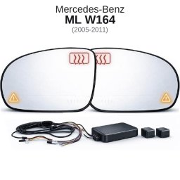 Senzor unghi mort dedicat Mercedes-Benz ML W164 2005-2011 cu oglinda LED