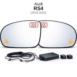 Senzor unghi mort Audi RS4 2018-2024 cu oglinda dedicata si radar 24 GHz