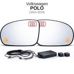Senzor unghi mort Volkswagen Polo 2014-2018 cu oglinda dedicata