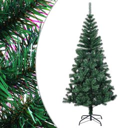 Brad de Craciun artificial cu varfuri irizate verde 120 cm PVC GartenMobel Dekor