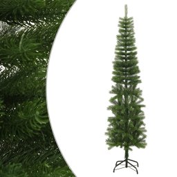 Brad de Craciun artificial slim cu suport, 240 cm, PE GartenMobel Dekor