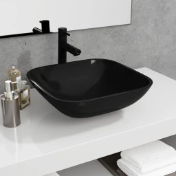 Chiuveta din sticla, negru, 42x42x14 cm GartenMobel Dekor