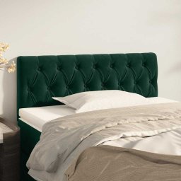 Tablie de pat, verde închis, 100x7x78/88 cm, catifea GartenMobel Dekor