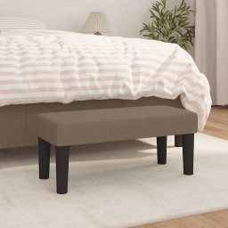 Banca, gri taupe, 70x30x30 cm, textil GartenMobel Dekor