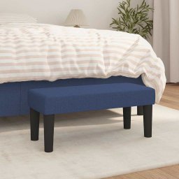 Banca, albastru, 70x30x30 cm, textil GartenMobel Dekor