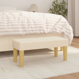 Banca, crem, 70x30x30 cm, textil GartenMobel Dekor