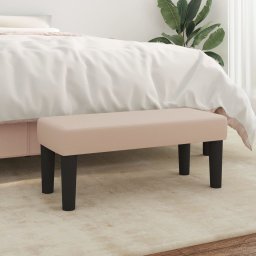 Banca, cappuccino, 70x30x30 cm, piele ecologica GartenMobel Dekor