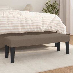Banca, gri taupe, 100x30x30 cm, textil GartenMobel Dekor