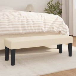 Banca, crem, 100x30x30 cm, textil GartenMobel Dekor