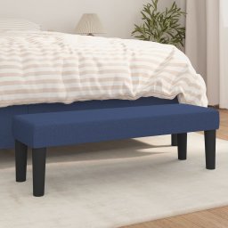Banca, albastru, 100x30x30 cm, textil GartenMobel Dekor