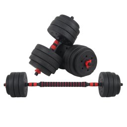 Set haltera si gantere reglabile Sportmann 20 kg pentru fitness acasa