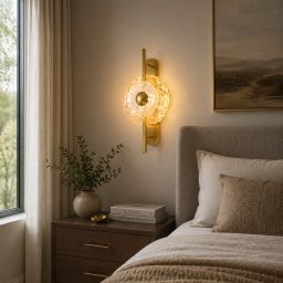Aplica LED decorativa LUMA aurie cu 3 temperaturi de culoare