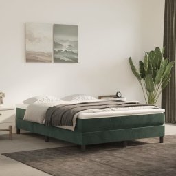 Saltea cu arcuri buzunar, fermitate medie, verde închis, 140x190x20 cm, catifea GartenMobel Dekor