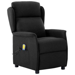 Scaun de masaj cu perna Negru 93.5 x 67.5 x 101.5 cm tesatura GartenMobel Dekor